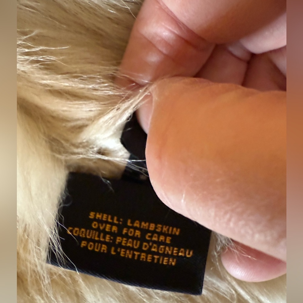 COLE HAAN Lambskin Suede Jacket with fur lining. Penny Lane Jacket - Picture 12 of 16